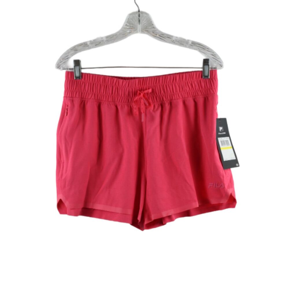 FILA Pink Women's Dexterity Woven Training Short Medium 0280 BIN051